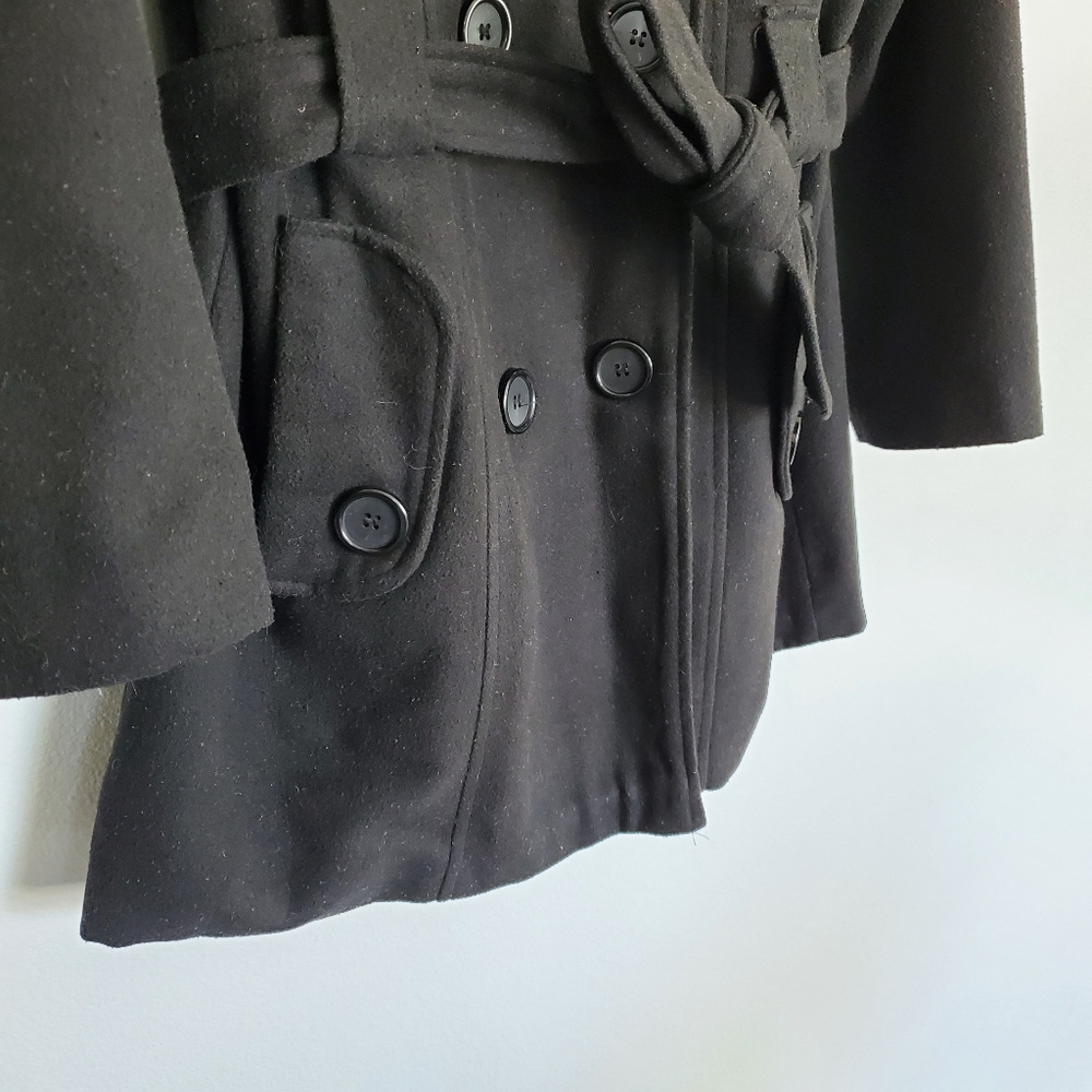Women's Black Peacoat - US L - Picture 3 of 9